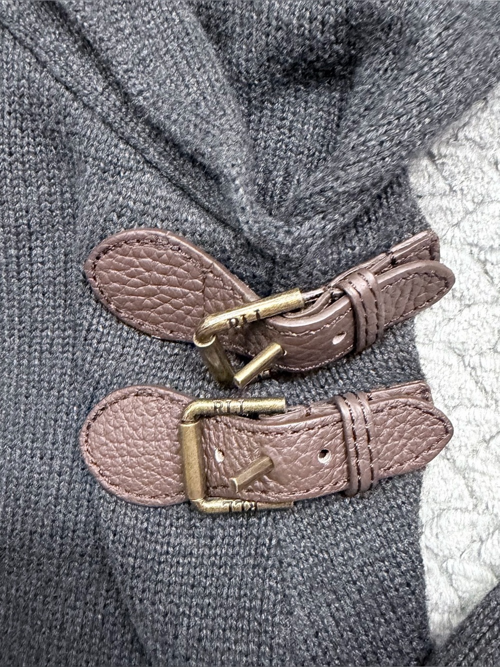 Lauren Ralph Lauren Haddon Hall Sweater Dress in Granite Grey Size Medium - Picture 5 of 12